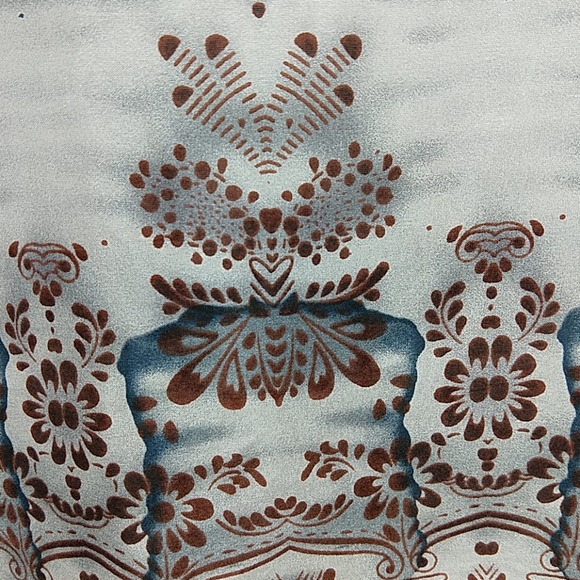 UO Sparkle & Fade Silk Boxy Batwing Blouse Crop X - Picture 7 of 9